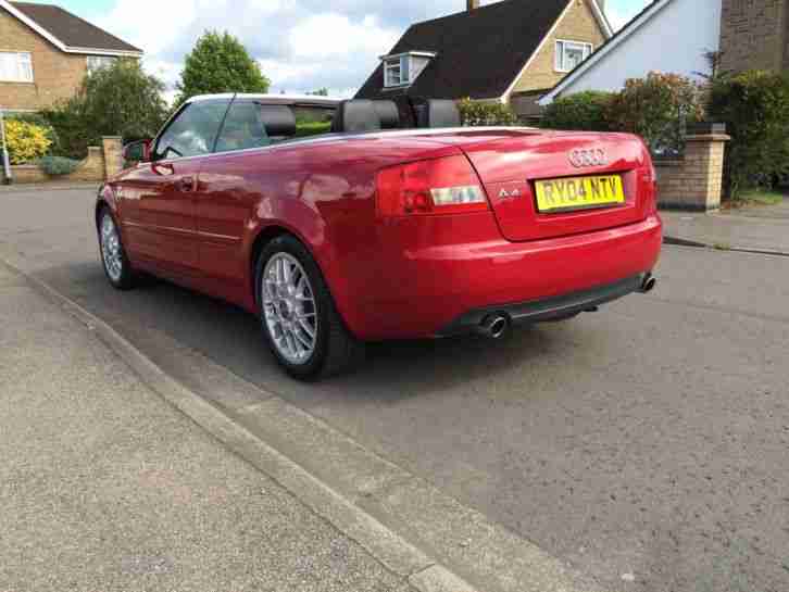 2004 AUDI A4 SPORT CABRIOLET AUTO RED FULL SERVICE HISTORY FULL YEARS MOT