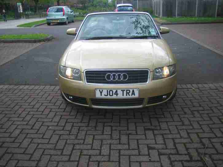 2004 AUDI A4 SPORT CABRIOLET AUTO YELLOW