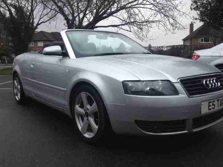 2004 AUDI A4 SPORT CABRIOLET SILVER EXCELLENT THROUGHOUT FULL HISTORY