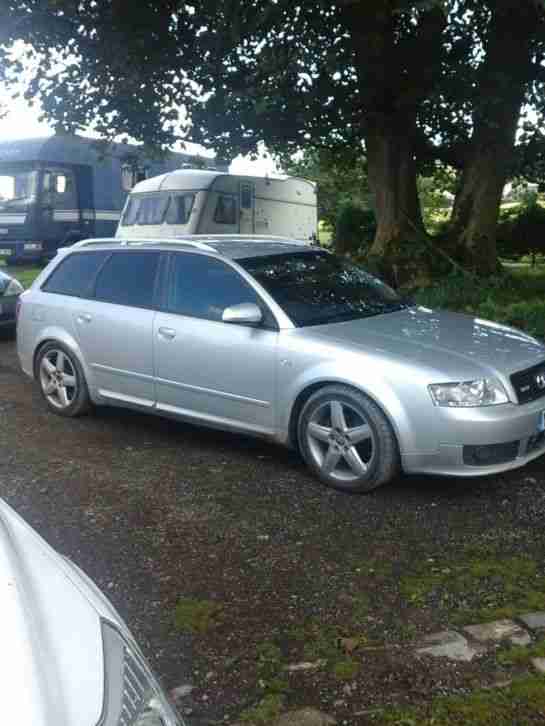 2004 AUDI A4 SPORT TDI(130) AUTO SILVER BLACK LEATHER INTERIOR