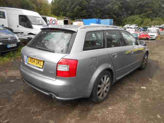 2004 AUDI A4 T (163) LTD EDTN CVT SILVER SALVAGE DAMAGED REPAIRABLE PETROL TURBO