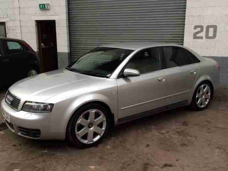 2004 AUDI S4 QUATTRO AUTO 4.2 V8 SILVER FULL SPEC FRIDGE SAT NAV LEATHER BOSE