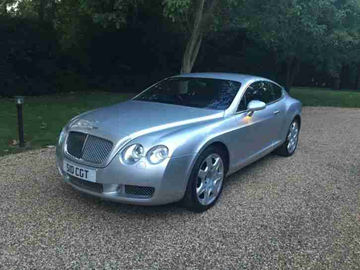 2004 BENTLEY CONTINENTAL GT SILVER WITH BLACK LEATHER 70K MILES JUST SERVICED