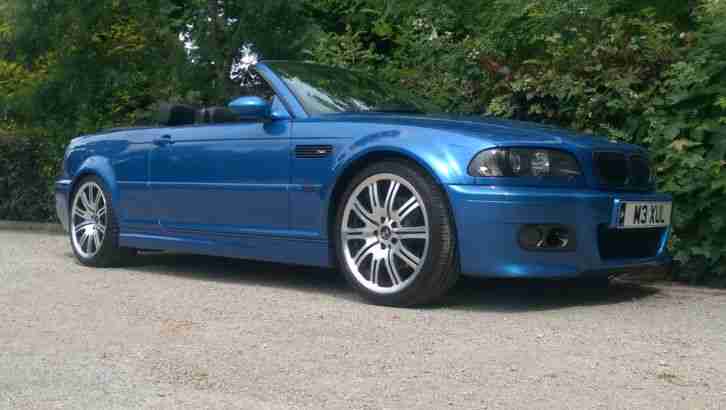 2004 BMW M3 3.2 CONVERTIBLE 343 BHP FACELIFT ESTORIL BLUE INDIVIDUAL IMMACULATE