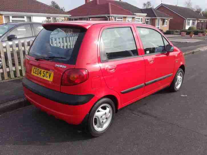 2004 DAEWOO MATIZ SE+ RED 1.0