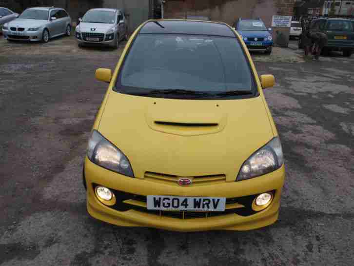 2004 DAIHATSU YRV TURBO 130 AUTO YELLOW VERY RARE TIDY CAR LOW MILES MOT JAN 16