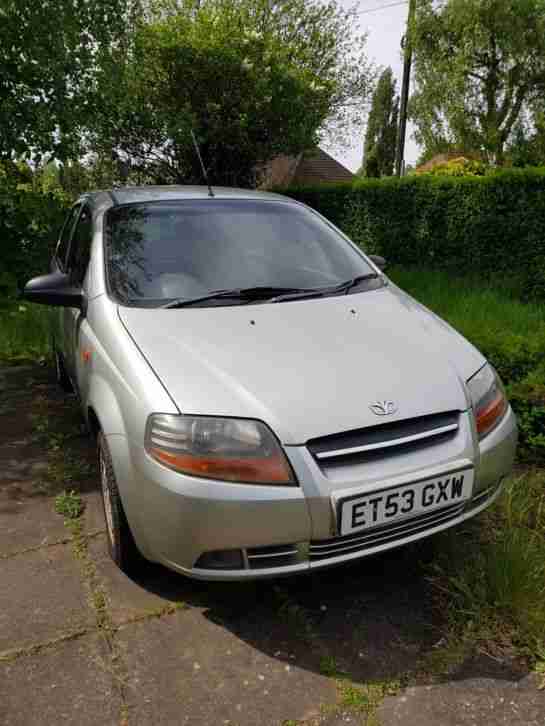 2004 Daewoo Kalos Xtra. 5 Door Hatchback. 1.2L. Silver. 54575 Miles