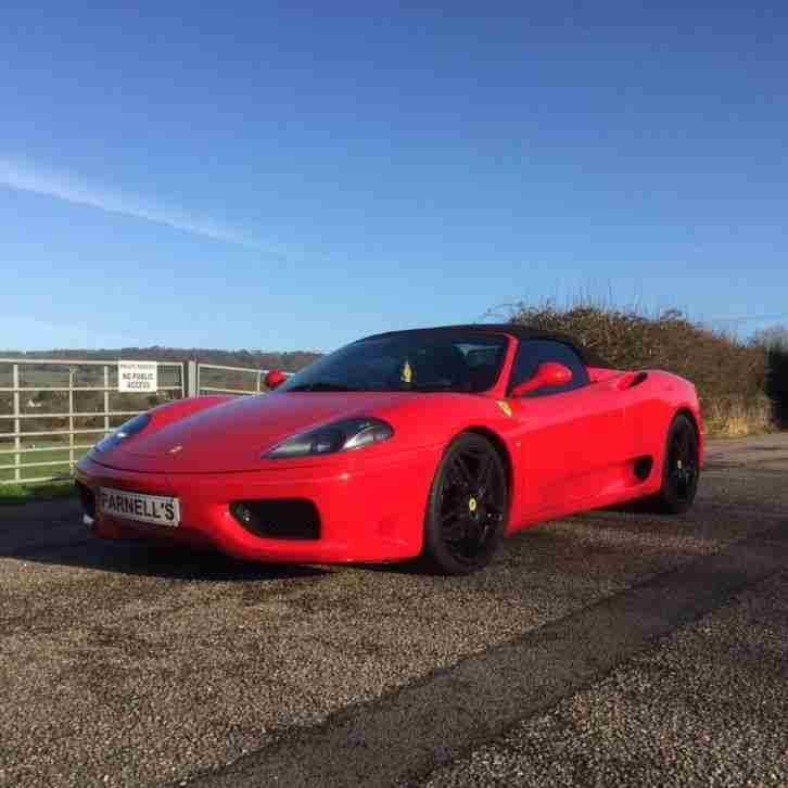 2004 360, F1 Spider , RED .lovely car