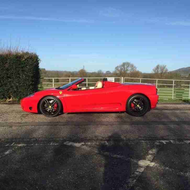 2004 FERRARI 360, F1 Spider , RED .lovely car ,