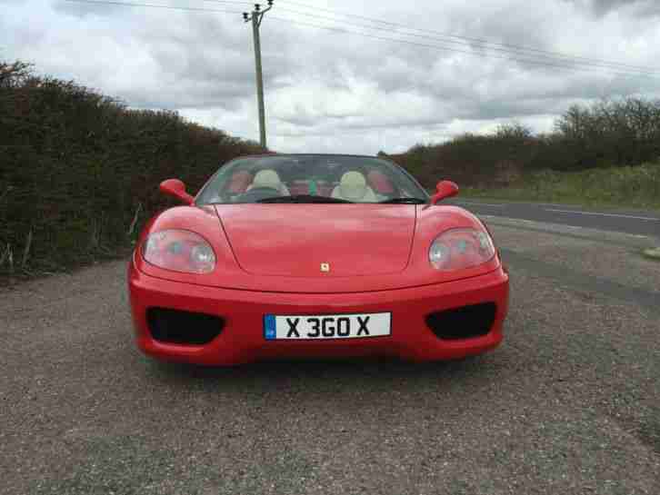 2004 FERRARI 360 ,Spider, F1 , RED.