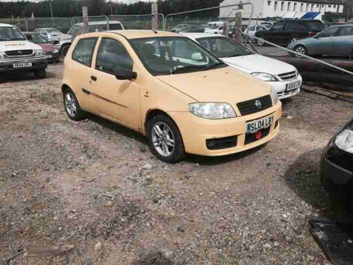 2004 FIAT PUNTO ACTIVE SPORT 8V YELLOW spares or repair