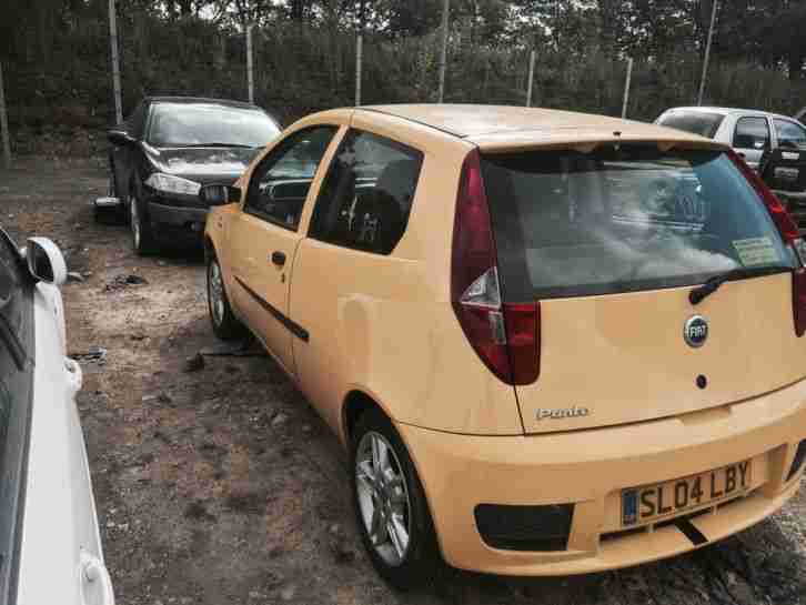 2004 FIAT PUNTO ACTIVE SPORT 8V YELLOW spares or repair