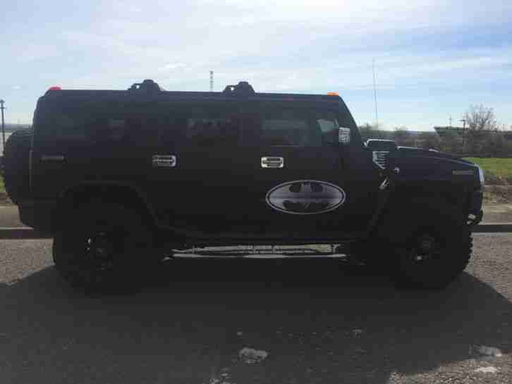 2004 HUMMER H2 6.2 V8 AUTO MATT BLACK LAMBO DOORS TV XBOX