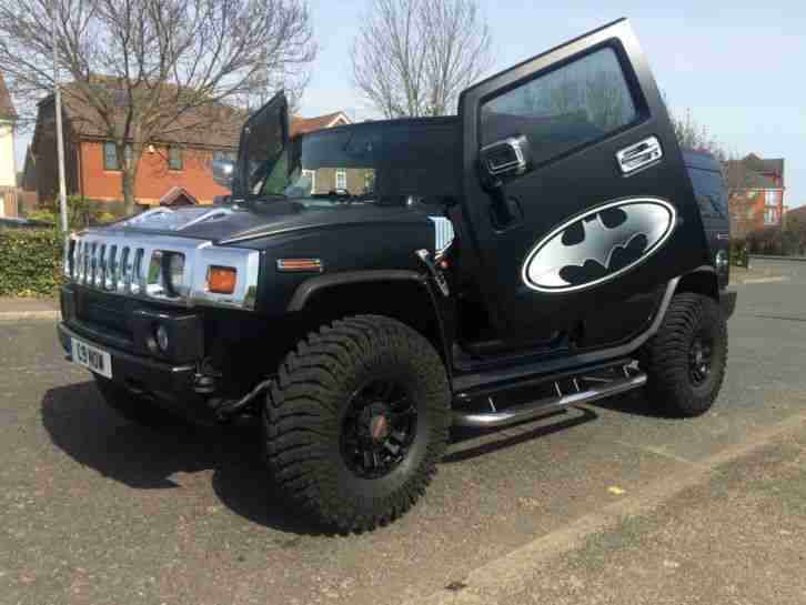 2004 HUMMER H2 6.2 V8 AUTO MATT BLACK LAMBO DOORS TV XBOX 6 SEATS