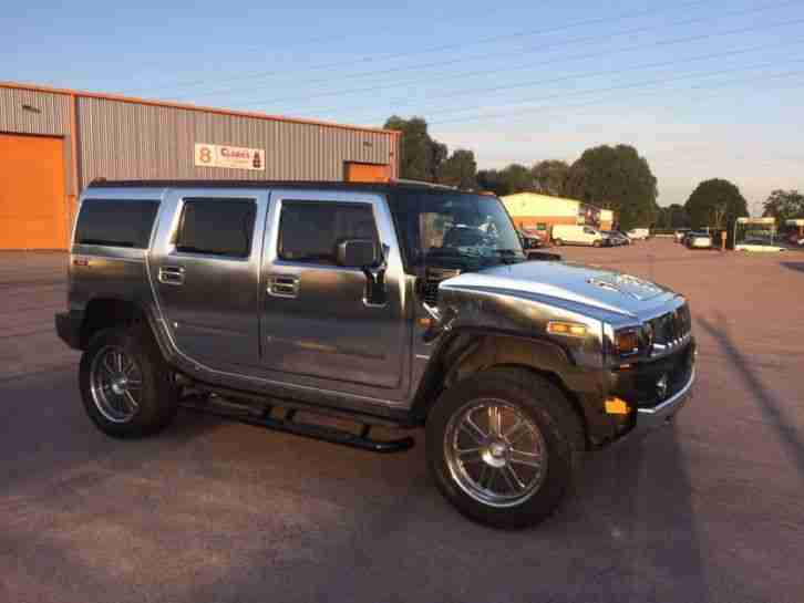 2004 HUMMER H2 CHROME WRAPPED 6.0L V8 PETROL 22" ALLOYS WITH SPINNERS