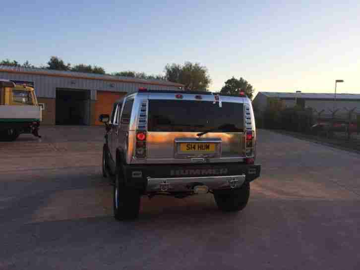 2004 HUMMER H2 CHROME WRAPPED 6.0L V8 PETROL 22" ALLOYS WITH SPINNERS