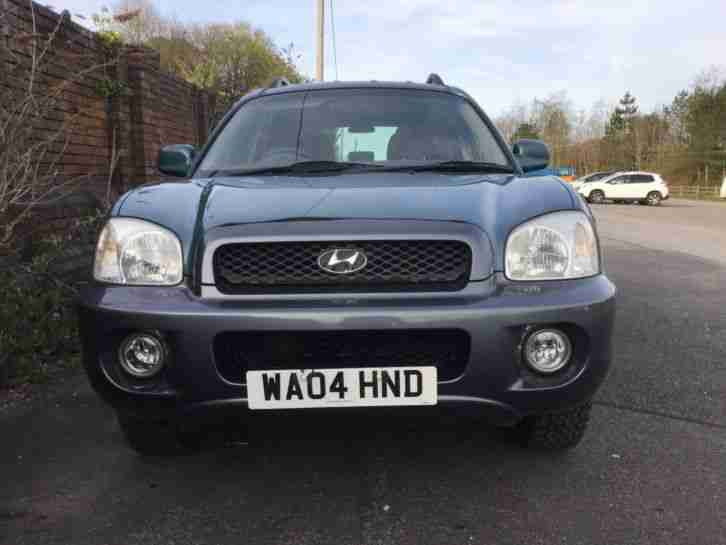 2004 HYUNDAI SANTA FE 4x4 5 DR.1 PREVIOUS OWNER FULL DEALER SERVICE HISTORY