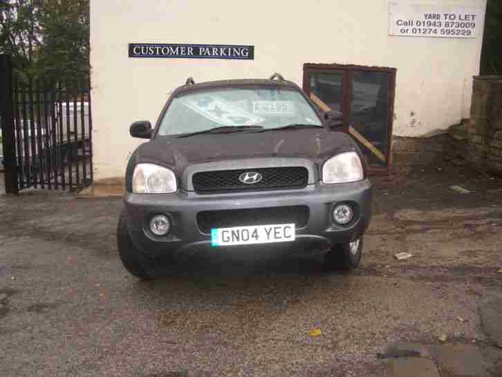 2004 HYUNDAI SANTA FE BLACK MOT AUG 2015 1 OWNER 760003KEYS NO RESERVE FROM £100