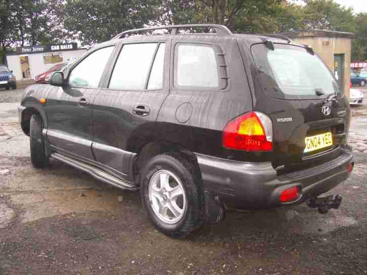 2004 HYUNDAI SANTA FE BLACK MOT AUG 2015 1 OWNER 760003KEYS NO RESERVE FROM £100