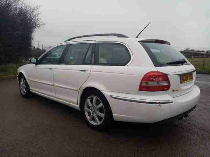 2004 JAGUAR X TYPE SE 2.0 DIESEL ESTATE MANUAL WHITE MOT JULY 2020 2 KEYS TOWBAR