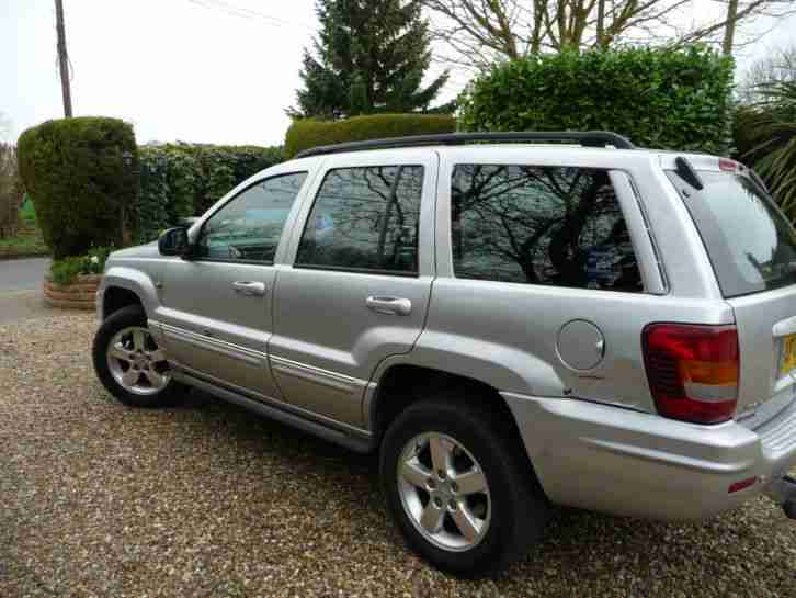 2004 JEEP GRAND CHEROKEE CRD OV-LAND A SILVER