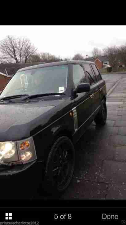 2004 LAND ROVER RANGE ROVER VOGUE V8 AUTO BLACK