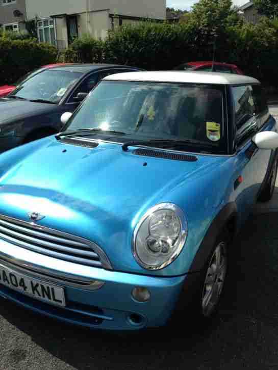 2004 MINI COOPER BLUE 1.6 LITRE 3 DOOR 5 SPEED MANUAL