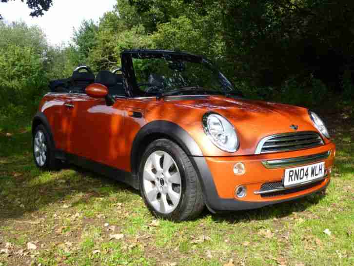 2004 MINI MINI COOPER ORANGE LOW MILES WITH HALF LEATHER