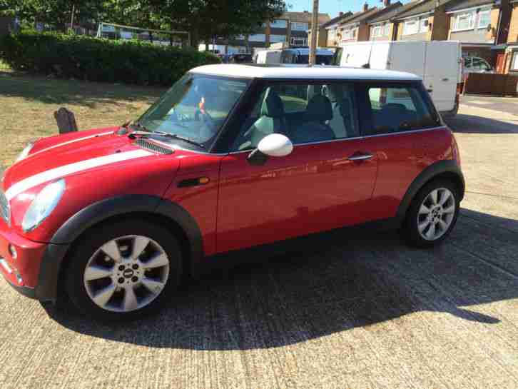 2004 COOPER RED HALF LEATHER,