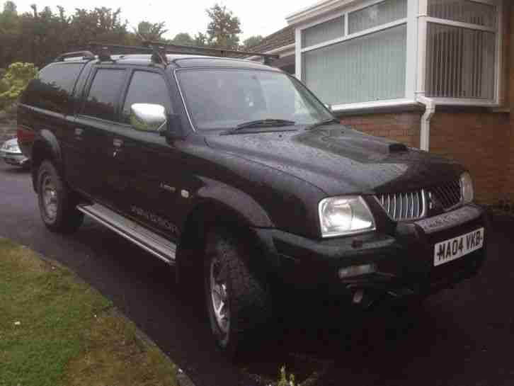 2004 MITSUBISHI L200 WARRIOR LWB BLACK