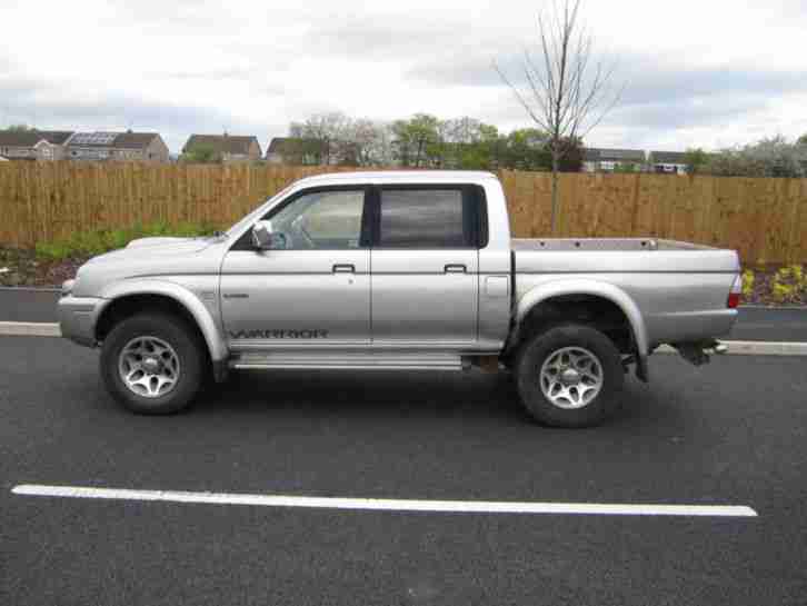 2004 MITSUBISHI L200 WARRIOR LWB SILVER 2.5 TDI 4X4 JEEP PICKUP SPARES OR REPAIR