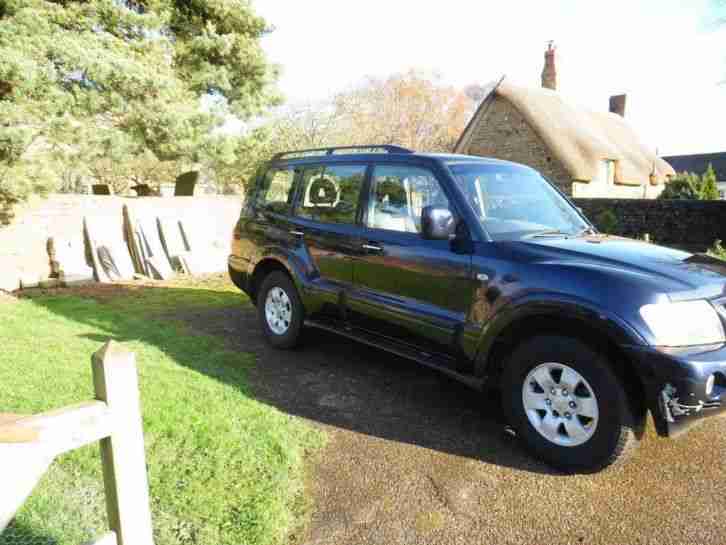 2004 MITSUBISHI SHOGUN DI-D ELEG-CE LWB A BLUE only 76,122 miles