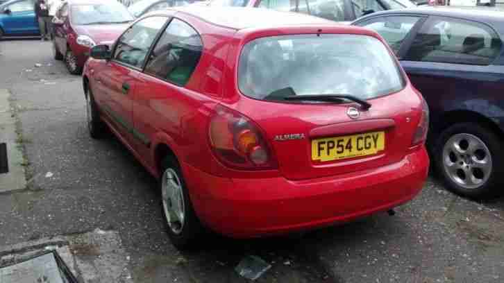 2004 NISSAN ALMERA S RED SPARES OR REPAIRS