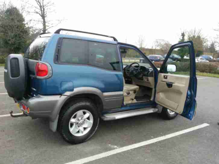 2004 NISSAN TERRANO SVE 3.0 TD BLUE, bargain ,heated leathers sunroof, aloys