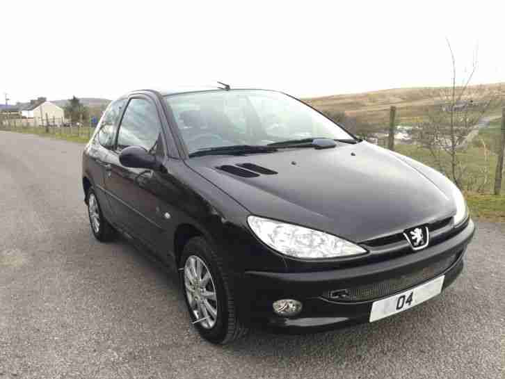 2004 PEUGEOT 206 FEVER BLACK 1.1 LOW MILES FULL MOT MUST SEE