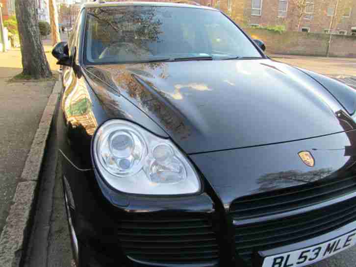 2004 PORSCHE CAYENNE 4.5 TURBO PETROL AUTO BLACK 54000 MILES