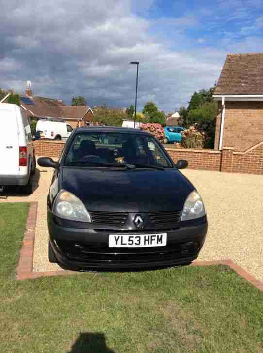 2004 RENAULT CLIO EXPRESSION 16V AUTO BLACK