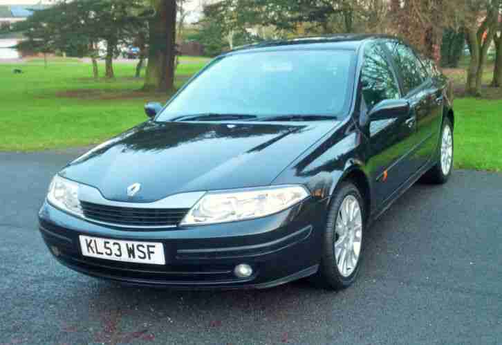 2004 RENAULT LAGUNA 1.9 DCI. 6 SPEED TURBO DIESEL. GREAT MPG. VGC. LEATHER. £895