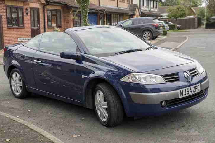 2004 RENAULT MEGANE CONVERTIBLE DYNAMIQUE 1.6 VVT 115 BLUE HARDTOP CABRIOLET