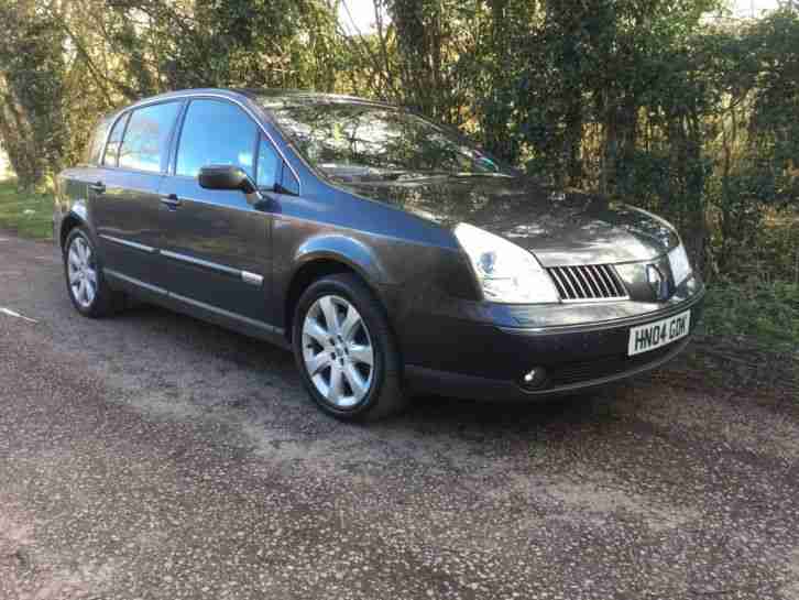 2004 RENAULT VEL SATIS PRIVILEGE V6 AU GREY, Black leather, Full MoT