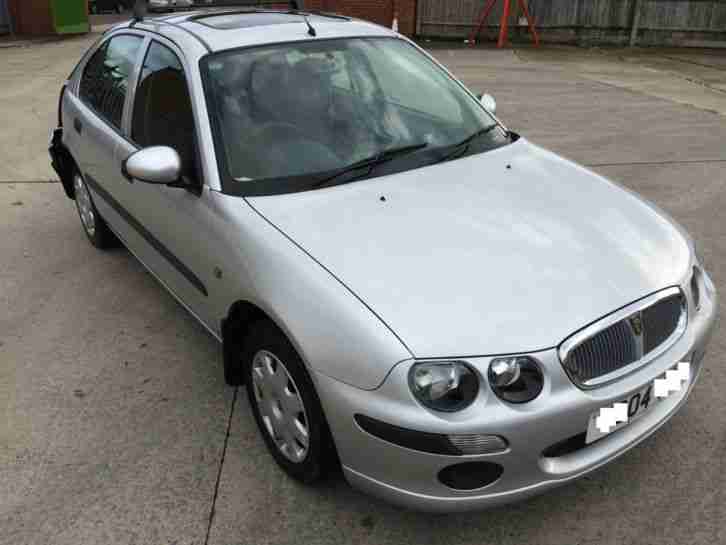 2004 Rover 25 Silver damaged repairable 1.4