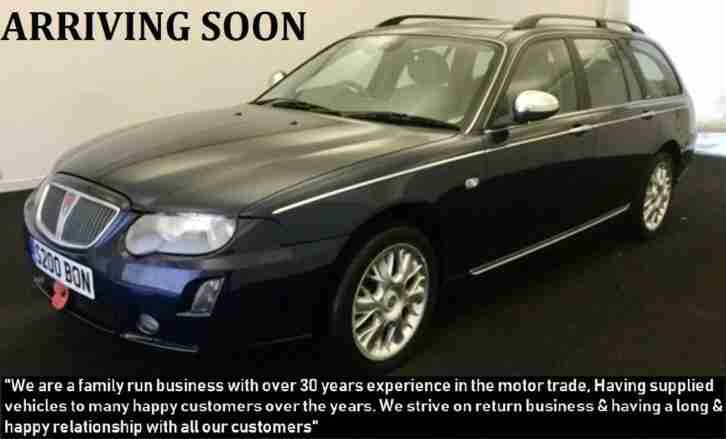 2004 Rover 75 Tourer 2.0 CDTi Auto Connoisseur SE Nationwide Delivery