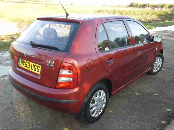 2004 SKODA FABIA CLASSIC 16V ORANGE ONLY 65400 MILES LOVELY CLEAN CAR