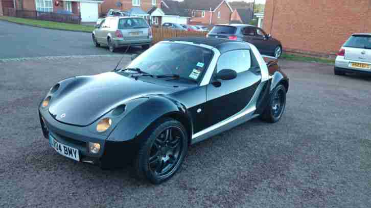 2004 SMART ROADSTER WITH BRABUS EXTRAS black, no leaks, stunning car, 88000mls