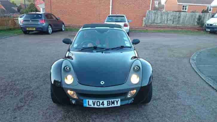 2004 SMART ROADSTER WITH BRABUS EXTRAS - black, no leaks, stunning car, 88000mls