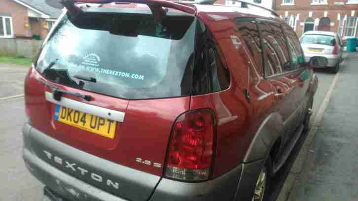 2004 SSANGYONG REXTON RX 290S5 TDI RED 2.9 S TD SPARES REPAIRS RUNS AND DRIVES