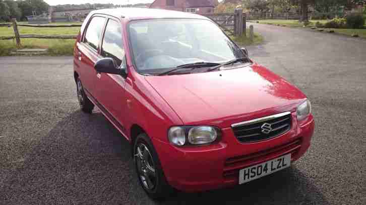 2004 Suzuki Alto GL 1.1 in red, ideal first car. Low insurance, ABS, power steer