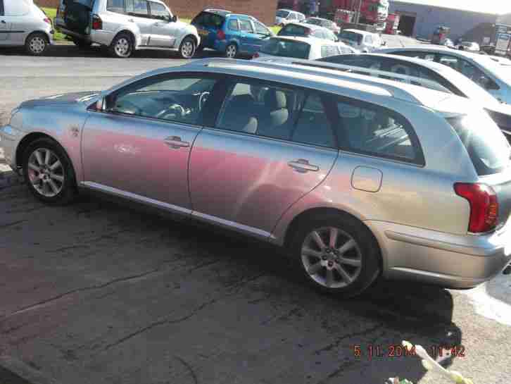 2004 TOYOTA AVENSIS T2 D-4D SILVER ESTATE CAR UNRECORDED SALVAGE