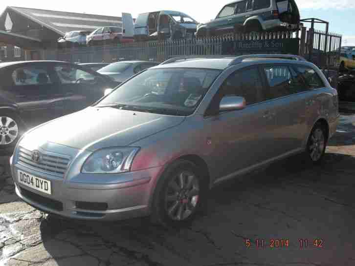 2004 TOYOTA AVENSIS T2 D-4D SILVER ESTATE CAR UNRECORDED SALVAGE