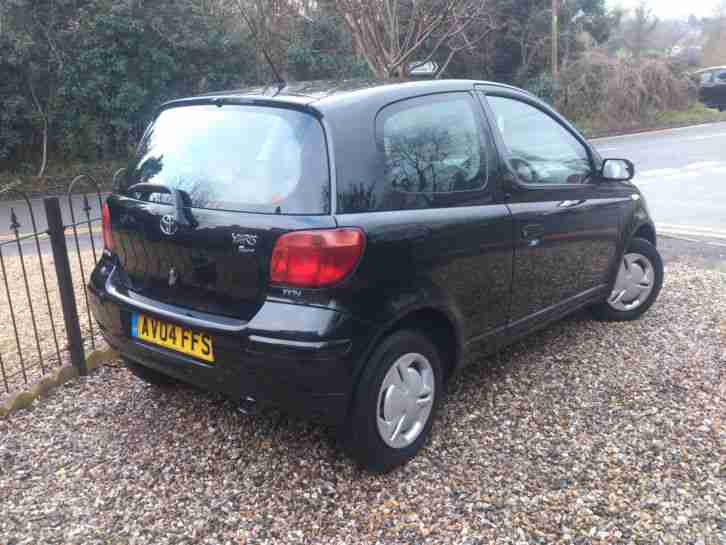 2004 TOYOTA YARIS T SPIRIT MMT BLACK 12 MONTHS MOT